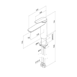 Смеситель для умывальника, глянцевый хром, Zodiac X, IDDIS, ZDXSB00i01