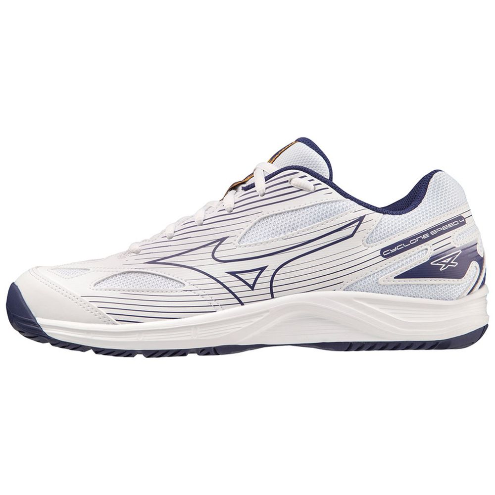 Кроссовки волейбольные мужские MIZUNO Cyclone Speed 4 V1GA238043, р.UK5,5 (рос.37,5), белый