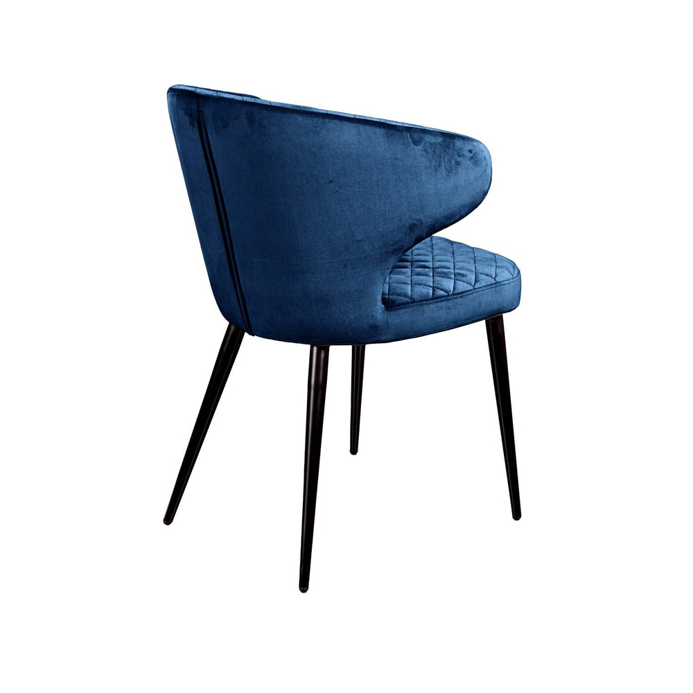 Стул Richard ромб, бархат синий 29