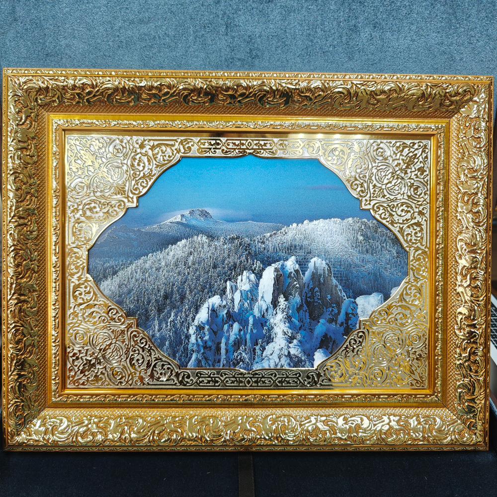 Панно с гравюрой "Зима"