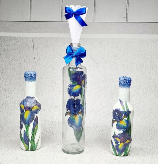 Песочная церемония, комплект 3 сосуда с крышками, воронка, песок (розовый и бирюзовый)