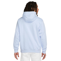 Мужская теннисная кофта Nike Swoosh M Club Hoodie FZ BB - light marine/light marine/white