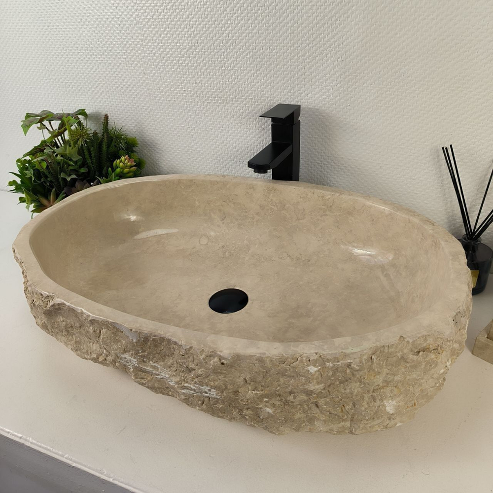 Каменная раковина из мрамора Erozy Cream EM-05516 (70*46*16) 0880 из натурального камня