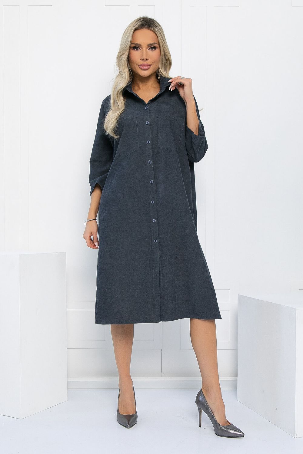 Платье Трейси (серое) П12933-10М LT Collection