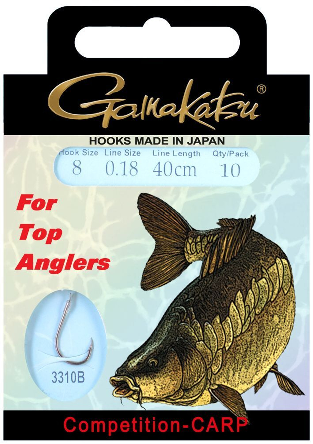 Крючок Gamakatsu Hook BKS-3310F Carp 60cm №04 d0.28