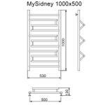 Полотенцесушитель MYFREA My Sidney 100/50, (1 шт)