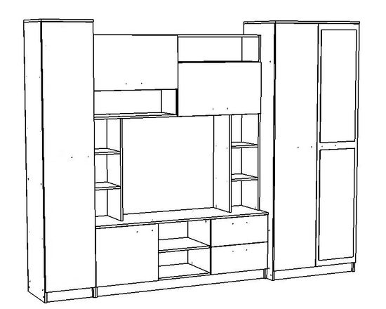Гостиная ФОДЖА правая