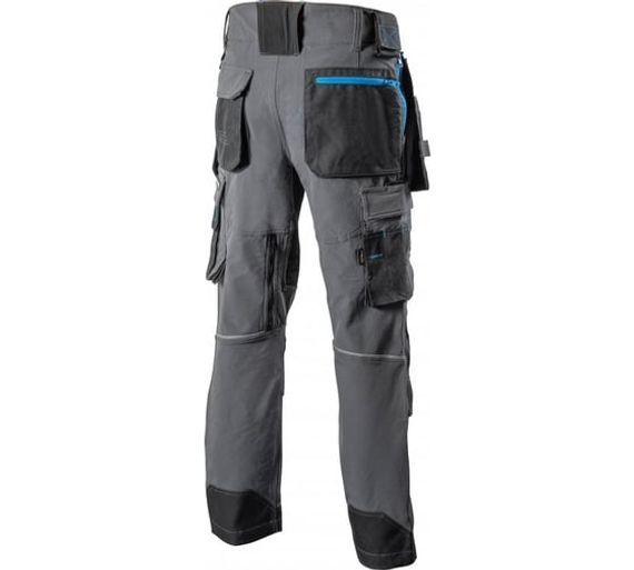 Брюки рабочие 4-way stretch темно-серые TAUBER Högert, арт. HT5K812