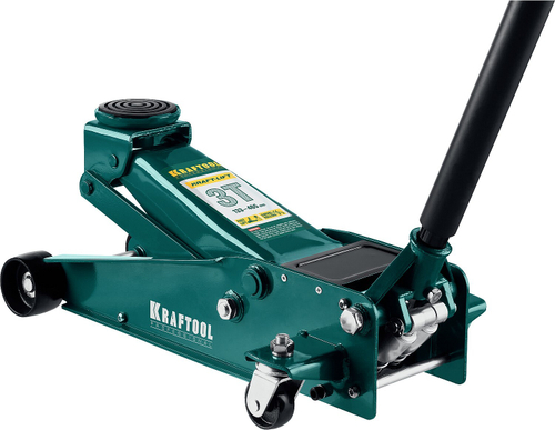 KRAFTOOL KRAFT-LIFT 3т 130-465мм подкатной домкрат с быстрым подъемом для СТО