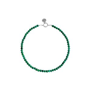 Колье из бусин камня ( malachite )