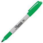 Маркер перманентный SHARPIE (США) ЗЕЛЕНЫЙ, "Fine", круглый наконечник, 1 мм, S0810960