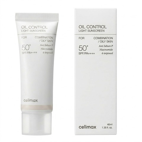 Себорегулирующий лёгкий солнцезащитный крем Celimax Oil Control Light Sunscreen SPF50+ PA++++, 40мл