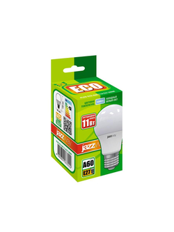 Лампа светодиодная PLED-ECO 11Вт A60 грушевидная 5000К холод. бел. E27 840лм 230В JazzWay 1033222