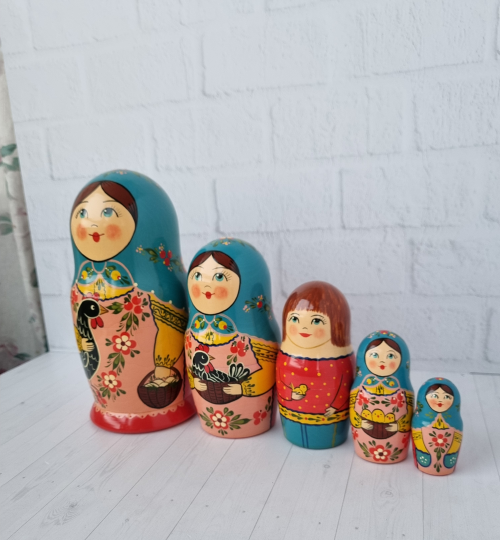 Матрешка "с курочкой" традиция 5мест