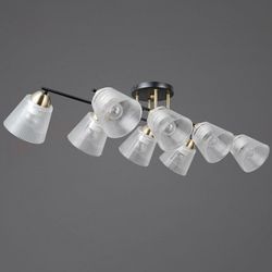 Люстра на штанге ILLUMICO IL0845 IL0845-8CSQ-25BKAB ELITE