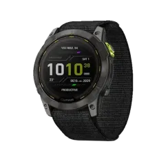 Garmin Enduro 2 угольно-серый DLC титановый с нейлоновым ремешком UltraFit