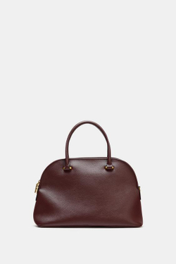 ZARA ГОРОДСКАЯ СУМКА С ДВУМЯ РУЧКАМИ, БОРДОВО-КРАСНЫЙ