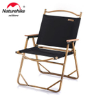 Кресло туристическое Naturehike MW02, складное, увеличенное, черное, до 120 кг, артикул NH19Y002-D-BLL, цвет Черный