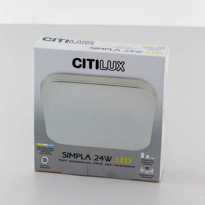 Потолочный светодиодный светильник Citilux Симпла CL714K330G