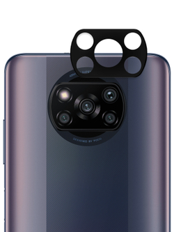 Стекло на камеру ROSCO для Poco X3 NFC;Poco X3 Pro оптом (арт. XM-PX3-3D-CAM-GLASS)