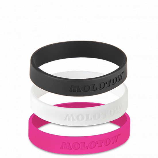 Набор браслетов Molotow черный/белый