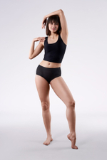 Трусики-слипы Avia с высокой линией талии (Размер: M) (Цвет: черный)