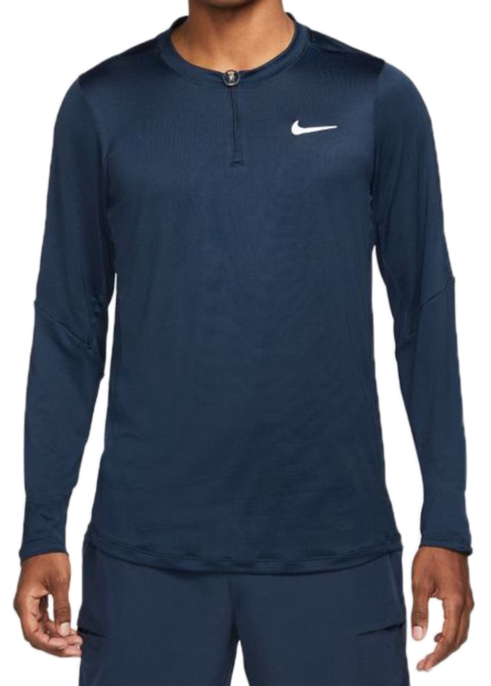 Мужская теннисная футболка теннисная Nike Dri-Fit Adventage Camisa M - obsidian/obsidian/white