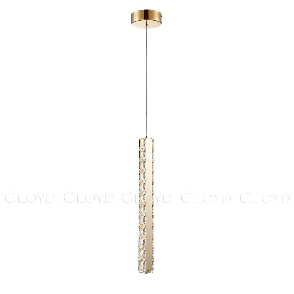 Подвесной светильник Cloyd ELATA P1 / выс. 55 см - золото (арт.11560)