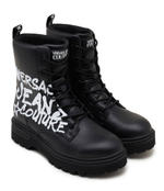 Кожаные высокие сапоги Versace Jeans Couture - черный(75YA3S39ZP237)