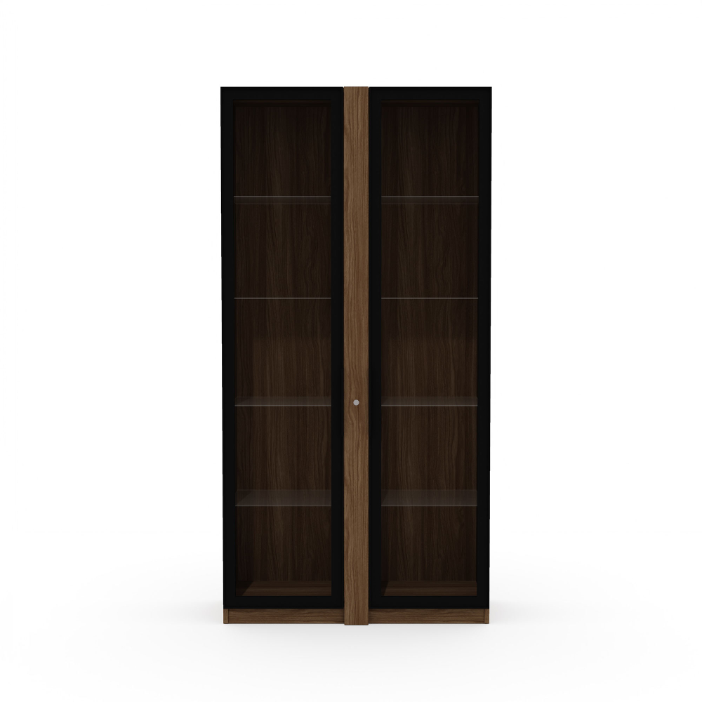 Шкаф со стеклом вариант №3 ТАЙМС (TIME S)