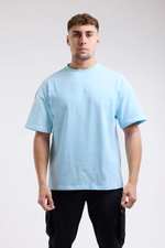 Футболка BOXRAW Lineal Oversized голубая