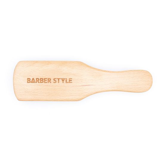 Щетка для укладки волос и бороды DEWAL "BARBER STYLE", натуральная щетина, 7-рядная