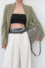 БАЗОВЫЙ РЕМЕНЬ С ОВАЛЬНОЙ ПРЯЖКОЙ GRAPHITE