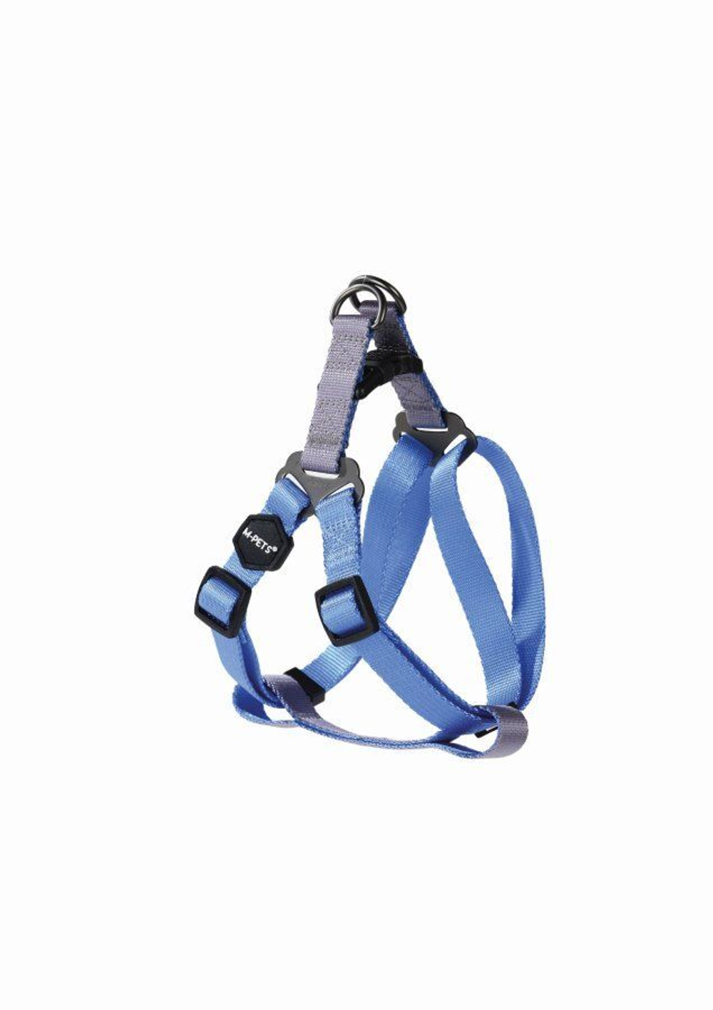 Шлейка для собак GENTLE DOG L, 2.5 x 56 - 84 см голубая