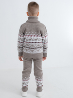 Свитер вязаный с горлом "Северное сияние"