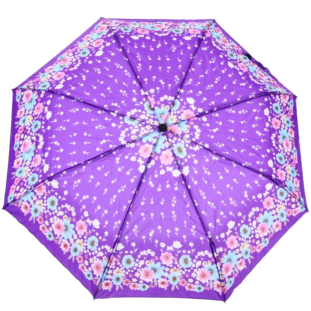 Зонт женский полуавтомат «Эфес», микс 6 цветов, 8 спиц, d-100см, длина в слож. виде 30см