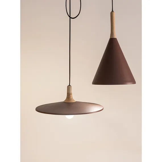 Светильник подвесной Mango Pyor, Ø40х13 см, сиреневый