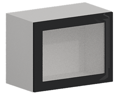 Кухня Модуль ШВГС 609 Ликата / Графит Глянец