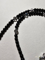 Колье ручной работы из Агата и хрусталя "Хрустальный"