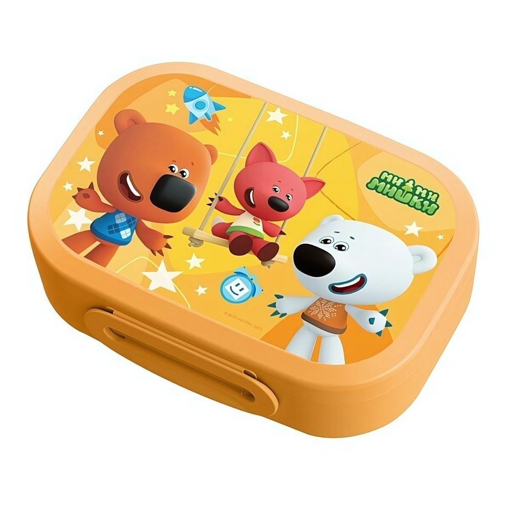 Ланч-бокс с декором "ми-ми-мишки", 0,98л (оранжевый)