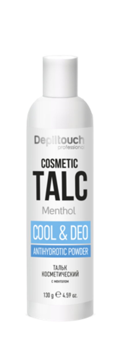 Depiltouch Professional Тальк косметический с ментолом, 130 г