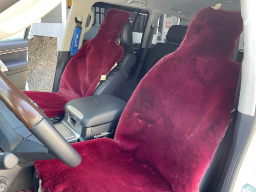 Меховая (Красная Панда) накидка на сидение, искусственный мех, короткий ворс (1 шт.) =