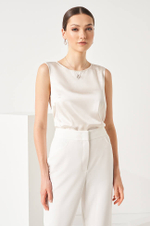 22860 Блузка женская (молочный)