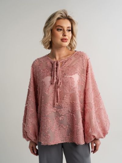 Блуза Воздушная мелодия (пудра) Б15139-7М LT Collection