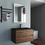 Тумба под раковину Vincea Gio 800 подвесная, 2 выкатных ящика soft-close, C.Oak