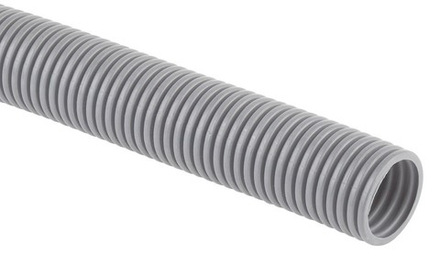 Труба гофрированная ПВХ (серый) d20мм с зонд.легкая 20м