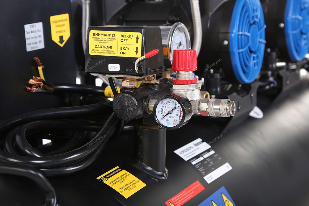 NORDBERG (NCEO160/750) Компрессор безмасляный 380 В, ресивер 160 л, 750 л/мин