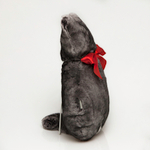 Подушка "Котик обиделся" (серая)