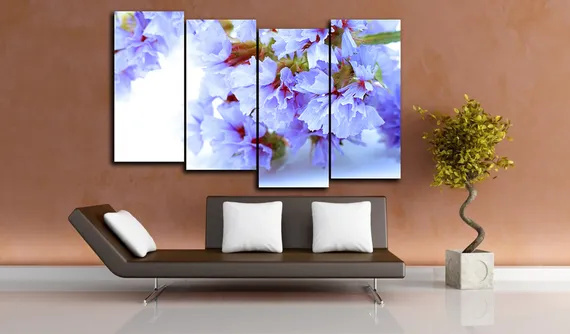 Модульная картина "Белая лазурь"