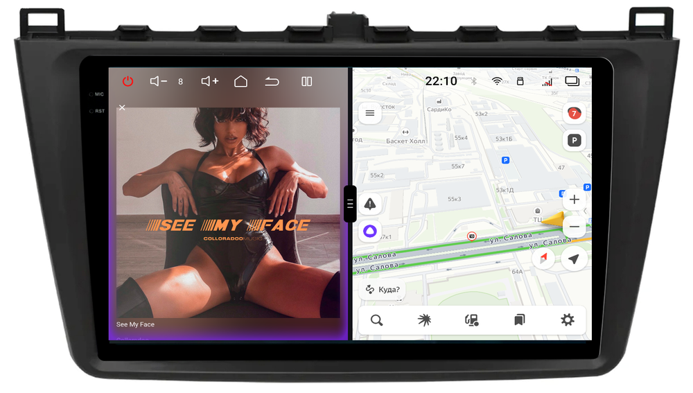 Магнитола для Mazda 6 2007-2012 (GH) - Redpower 85002 PRO/PROmax ТОП звук, 2K QLED, Android 14, CarPlay, 4G SIM-слот